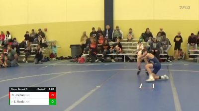 75 lbs Cons. Round 3 - Ethan Rask, LaCrosse Area Wrestlers (LAW) vs Dominic Jordan, Shakopee Mat Club