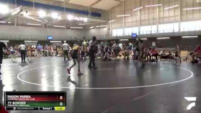 90 lbs 1st Place Match - Mason Parria, Scorpion Wrestling Club vs Ty Bowser, Predator Wrestling