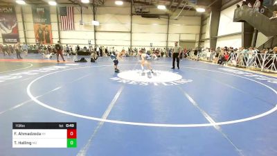 113 lbs Consi Of 32 #1 - Firdavs Ahmadzoda, NY vs Tanner Halling, MD