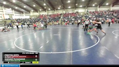 285 lbs 5th Place Match - Preston Smith, Jr. Wildcat Wrestling Association (Richfield, UT) vs Naimana Filivaolelei, Charger Wrestling Club