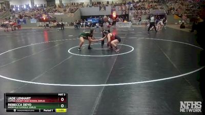 Girls 165 lbs Cons. Round 1 - Rebecca Deyo, Knoxville Catholic (Girls) vs Jade Lenhart, Coffee County High School (Girls)