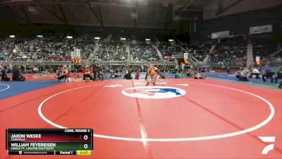 2A-138 lbs Cons. Round 3 - Jaxon Weske, Cokeville vs William Feyereisen, Lingle-Ft. Laramie/Southeast