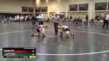 100 lbs Finals (2 Team) - Landon Ball, Indiana Assassins vs Caleb Gray, AYWO
