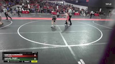 105 lbs Cons. Round 4 - Samuel Fahey, Oregon Youth Wrestling vs Sawyer Kundinger, Auburndale