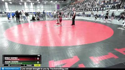 85-96 lbs Round 3 - Emily Gomez, Takedown Express WC vs Khori Skeers, Cabinet Mountain Elite WC