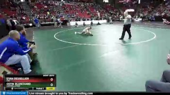 D2-126 lbs Quarterfinal - Ostin Blanchard, Campbellsport vs Eyan Dessellier, Kiel