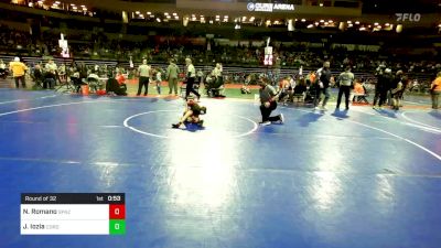 55 lbs Round Of 32 - Nicholas Romano, Spazz Wrestling vs Jace Iozia, Cordoba Trained