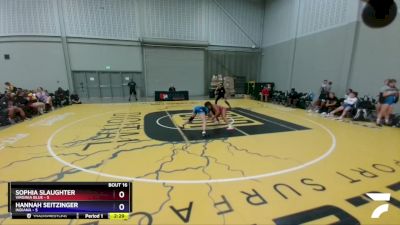 127 lbs Placement Matches (8 Team) - Sophia Slaughter, Virginia Blue vs Hannah Seitzinger, Indiana