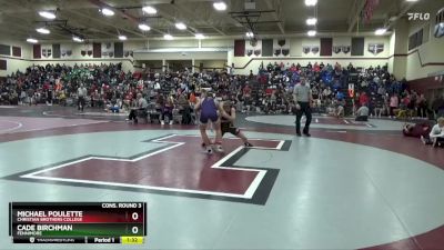 126 lbs Cons. Round 3 - Michael Poulette, Christian Brothers College vs Cade Birchman, Fennimore