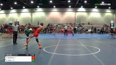 125 lbs Consi of 16 #2 - Kyle Norstrem, Virginia Tech vs RayVon Foley, Michigan State