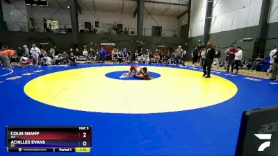 165 lbs Cons. Round 4 - Colin Shamp, WA vs Achilles Evans, CO