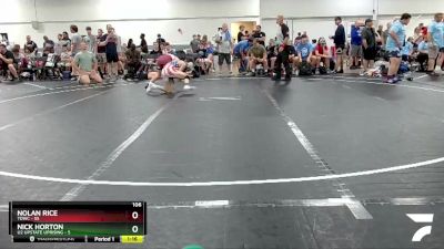 106 lbs Finals (2 Team) - Nolan Rice, TDWC vs Nick Horton, U2 Upstate Uprising