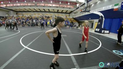 43 lbs Round Of 16 - Mark Misak, Clinton Youth Wrestling vs Fernando Cerda, OKC Saints Wrestling