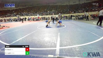 80 lbs Consi Of 4 - Noah Back, R.a.w. vs Gavin Light, Coweta Tiger Wrestling