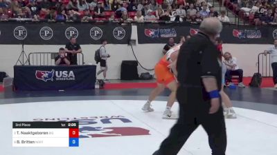 87 kg 3rd Place - Tate Naaktgeboren, Big Game Wrestling Club vs Branson Britten, Northern Colorado Wrestling Club