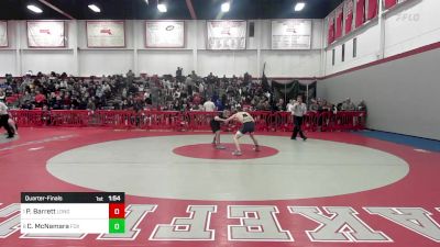 152 lbs Quarterfinal - Paul Barrett, Longmeadow vs Connor McNamara, Foxborough