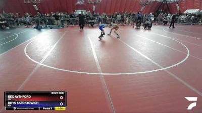 97 lbs Champ. Round 2 - Rex Ayshford, MN vs Rhys Safratowich, ND