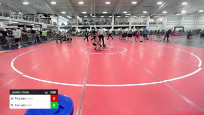 52 lbs Quarterfinal - Willy Moreau, Doughboys WC vs Maeve Fernald, Smitty's Wrestling Barn