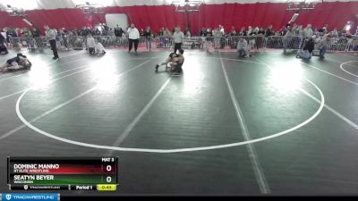 130 lbs Cons. Round 3 - Seatyn Beyer, Wisconsin vs Dominic Manno, RT Elite Wrestling