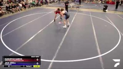 182 lbs Quarterfinal - Augustus Garcia, Apple Valley Wrestling Club vs Jack Grell, Minnesota