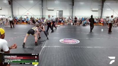 85 lbs Semifinal - Ethan Raley, FL Scorpions Wrestling Club vs Titus Slaughter, Ironclad WC