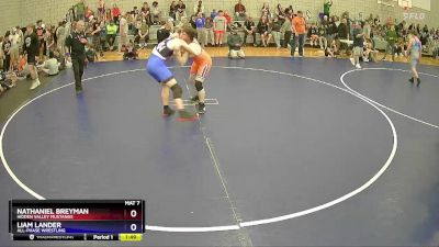 175 lbs Cons. Round 3 - Nathaniel Breyman, Hidden Valley Mustangs vs Liam Lander, All-Phase Wrestling