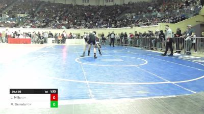 123 lbs Round Of 64 - Jackson Mills, Sapulpa Junior High vs Marcos Serrato, Putnam City West