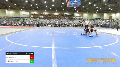 113 lbs Quarterfinal - Caleb Tatad, The 300 vs Zack Hoover, FordDynasty Wrestling Club