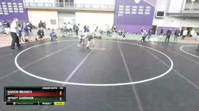 152 lbs Cons. Round 2 - Kanon Branch, MT vs Wyatt Gardner, KS