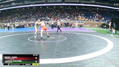 D3-157 lbs Cons. Round 1 - Landon Guilford, Portland HS vs Brody Jones, Constantine HS