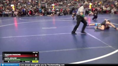 102-111 lbs Round 1 - Kate Krause, Moen Wrestling Academy vs Teagan Parsons, Cobra