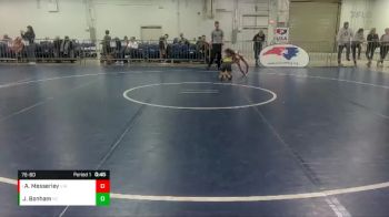 76-80 lbs Round 3 - Avery Messerley, Virginia vs Jason Bonham, North Carolina