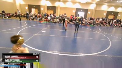 45 lbs Cons. Semi - Smike Hansen, Bonneville Idaho Wrestling Club vs Sven Petersen, Juab Wrestling Club (JWC)