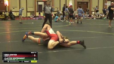 200 lbs Finals (8 Team) - Greg Sawyer, SVRWC vs Clayton Whiteknight, Mat Assassins Red