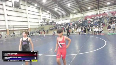 89 lbs Round 1 - Jasiah Domen, Hawaii vs Mason Kingsland, Montana