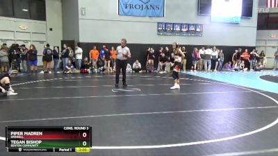 100 lbs Cons. Round 3 - Tegan Bishop, Benton Community vs Piper Madren, Grinnell