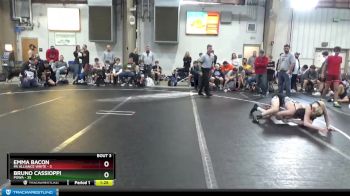 105 lbs Round 2 - Bruno Cassioppi, POWA vs Emma Bacon, PA Alliance White