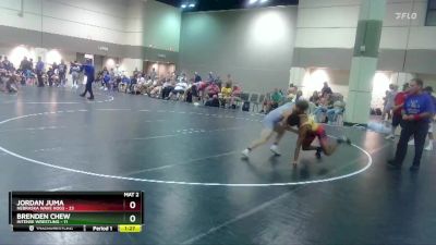 152 lbs Placement Matches (16 Team) - Brenden Chew, Intense Wrestling vs Jordan Juma, Nebraska Wave Hogs