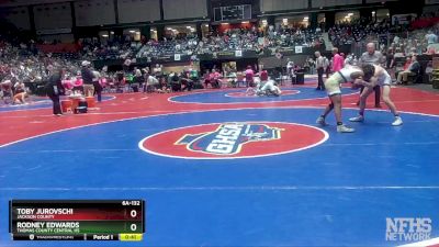 6A-132 lbs Cons. Semi - Rodney Edwards, Thomas County Central HS vs TOBY JUROVSCHI, Jackson County