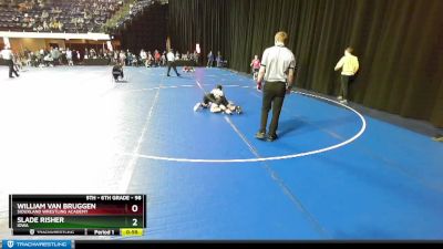 98 lbs Champ. Round 2 - Slade Risher, Iowa vs William Van Bruggen, Siouxland Wrestling Academy