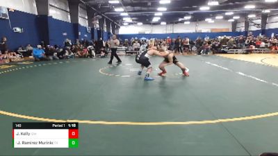 140 lbs Round 5 - Jaxon Ramirez Murinko, Team Real Life vs Jax Kelly, Internal Quest Wrestling