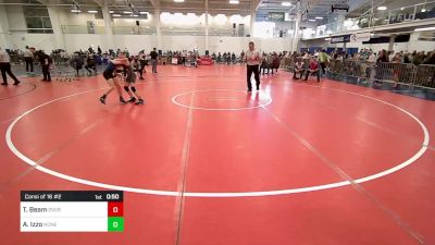 88 lbs Consi Of 16 #2 - Treydan Beam, Overcomer Training Center vs Alex Izzo, None