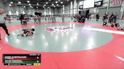 63 lbs Cons. Round 2 - Asher Scheffelmaier, St. Maries WC vs Tayvin Pakootas, Okanogan Underground WC