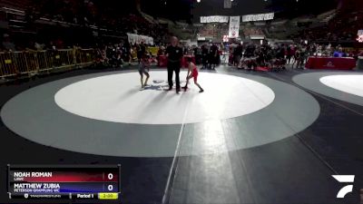 59 lbs Cons. Round 3 - Noah Roman, LAWC vs Matthew Zubia, Peterson Grappling WC