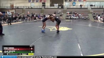 136 lbs Round 1 (8 Team) - Emily Ebsen, Lindenwood University vs Jolie Wilhite, Carl Albert