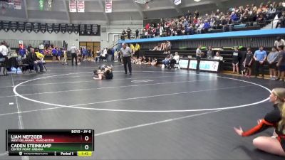 JV-5 lbs Round 1 - Liam Nefzger, West Delaware, Manchester vs Caden Steinkamp, Center Point-Urbana