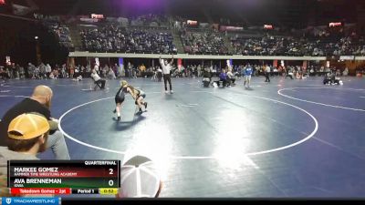 63 lbs Quarterfinal - Ava Brenneman, Iowa vs Markee Gomez, Hammer Time Wrestling Academy