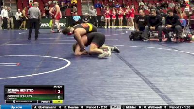 3A-220 lbs Cons. Round 3 - Joshua Hemsted, Carlisle vs Griffin Schultz, Linn-Mar