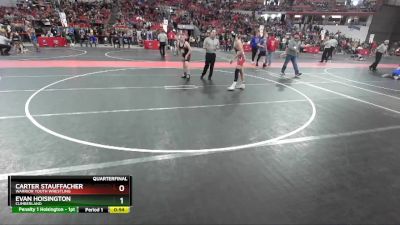 130 lbs Quarterfinal - Carter Stauffacher, Warrior Youth Wrestling vs Evan Hoisington, Cumberland