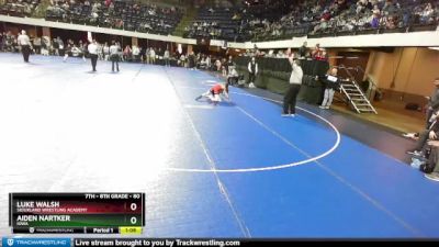 80 lbs Champ. Round 2 - Aiden Nartker, Iowa vs Luke Walsh, Siouxland Wrestling Academy